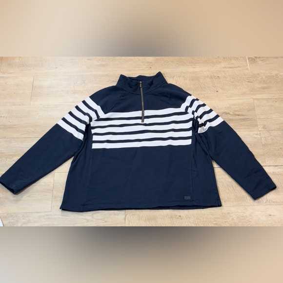 L.L. Bean Women’s Peaks Island Cotton 1/4 Zip Pullover Size 2X - Picture 3 of 9